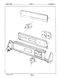 CONTROL PANEL Diagram and Parts List for W14EN1  Magic Chef Washer
