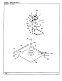 BASE & DRIVE (REV. D) Diagram and Parts List for W18HA1  Magic Chef Washer