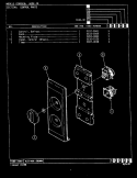 CONTROL PANEL Diagram and Parts List for M15E-3B  Magic Chef Microwave