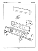 CONTROL PANEL Diagram and Parts List for W18EY1  Magic Chef Washer