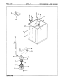 WATER CARRYING & PUMP ASSY. (REV. A - D) Diagram and Parts List for W20HN2  Magic Chef Washer