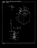 WATER CARRYING & PUMP ASSY. (REV. J - N) Diagram and Parts List for W20HN2  Magic Chef Washer