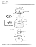 TUB (REV. K - L) Diagram and Parts List for W20HY3  Magic Chef Washer