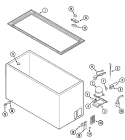CABINET Diagram and Parts List for RFCA120AAW  Admiral Freezer