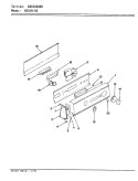 CONTROL PANEL Diagram and Parts List for W20JN4S  Magic Chef Washer