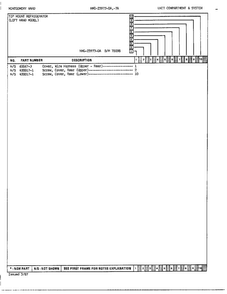 Unit Compartment And System Page 3 Diagram and Parts List for 23973A  Admiral Refrigerator