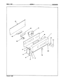 CONTROL PANEL Diagram and Parts List for W20HY4  Magic Chef Washer