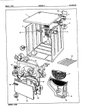 EXTERIOR Diagram and Parts List for YG20HA2  Magic Chef Dryer
