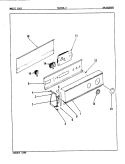 CONTROL PANEL Diagram and Parts List for YG20HA2  Magic Chef Dryer