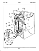 WATER CARRYING Diagram and Parts List for W18EY2  Magic Chef Washer