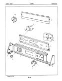 CONTROL PANEL Diagram and Parts List for W18EY2  Magic Chef Washer