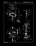TRANSMISSION & RELATED PARTS Diagram and Parts List for W18JN1  Magic Chef Washer