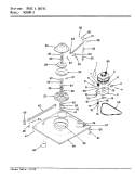BASE & DRIVE (REV. A - D) Diagram and Parts List for W26HY2  Magic Chef Washer