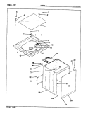 EXTERIOR (REV. E - G) Diagram and Parts List for W26HN2  Magic Chef Washer