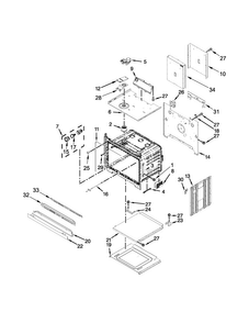 Oven Parts Diagram and Parts List for MEW7627DE01  Maytag Wall Oven