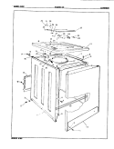 EXTERIOR Diagram and Parts List for W20FA3C  Magic Chef Washer