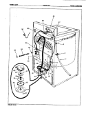 WATER CARRYING Diagram and Parts List for W20FA3C  Magic Chef Washer