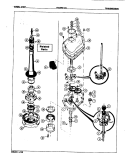 TRANSMISSION Diagram and Parts List for W20FA3C  Magic Chef Washer