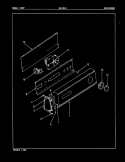 CONTROL PANEL (REV. A - D) Diagram and Parts List for W14JA1  Magic Chef Washer