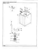 WATER CARRYING (REV. E - J) Diagram and Parts List for W14JA1  Magic Chef Washer