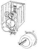 TUMBLER (REV. E) Diagram and Parts List for DGL203AC  Norge Dryer