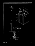 WATER CARRYING & PUMP ASSY. (REV. E - H) Diagram and Parts List for W20HY3C  Magic Chef Washer