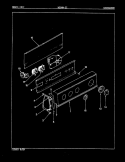 CONTROL PANEL (REV. E - H) Diagram and Parts List for W20HY3C  Magic Chef Washer