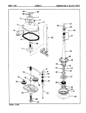 TRANSMISSION (REV. A - D) Diagram and Parts List for W20HY3C  Magic Chef Washer