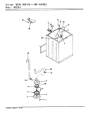 WATER CARRYING & PUMP ASSY (ORIG / REV.A - D) Diagram and Parts List for W20JY4  Magic Chef Washer