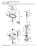 TRANSMISSION (ORIG / REV. A - D) Diagram and Parts List for W20JY4  Magic Chef Washer