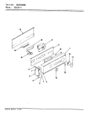 CONTROL PANEL (REV. E - F) Diagram and Parts List for W20JY4  Magic Chef Washer