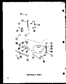 Compressor Parts Diagram and Parts List for EU18K-AG P60335-18WG Amana Freezer