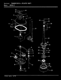 TRANSMISSION (W20JA5) (REV. A - D) Diagram and Parts List for W20JA5  Magic Chef Washer