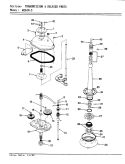 TRANSMISSION & RELATED PARTS (W20JY5) Diagram and Parts List for W20JY5  Magic Chef Washer