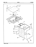 EXTERIOR (W14HN - 1) (REV. A - B) Diagram and Parts List for W14HN1  Magic Chef Washer