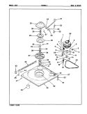 BASE & DRIVE (W14HN - 1) (REV. A - B) Diagram and Parts List for W14HN1  Magic Chef Washer