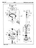 TRANSMISSION (W14HN - 1) (REV. A - B) Diagram and Parts List for W14HN1  Magic Chef Washer