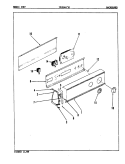 CONTROL PANEL (REV. A - D) Diagram and Parts List for YE25HA2  Magic Chef Dryer