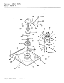 BASE & DRIVE (REV. A - D) Diagram and Parts List for W20JA4C  Magic Chef Washer