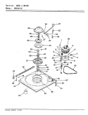 BASE & DRIVE (REV. E) Diagram and Parts List for W20JA4C  Magic Chef Washer