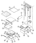 Part Location Diagram of 70307-4 Whirlpool SHELF SLIDE **NLA*