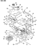 Part Location Diagram of 3604W002-70 Whirlpool SHIELD, LOWER VENT
