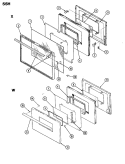 Part Location Diagram of 2402W151-19 Whirlpool NLALINING DOOR