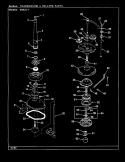 TRANSMISSION & RELATED PARTS (REV. G - L) Diagram and Parts List for W20JY1  Magic Chef Washer