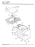 EXTERIOR (REV. E - F) Diagram and Parts List for W20JN1  Magic Chef Washer