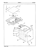 EXTERIOR (W20HN - 2C) (REV. A - D) Diagram and Parts List for W20HY2C  Magic Chef Washer
