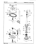 TRANSMISSION (REV. E - G) Diagram and Parts List for W20HA2C  Magic Chef Washer