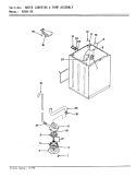 WATER CARRYING & PUMP ASSEMBLY Diagram and Parts List for W26HN5K  Magic Chef Washer