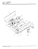 CONTROL PANEL Diagram and Parts List for W26HN5K  Magic Chef Washer