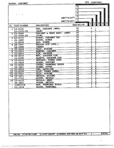Cabinet Page 2 Diagram and Parts List for 7761A-71  Norge Dryer